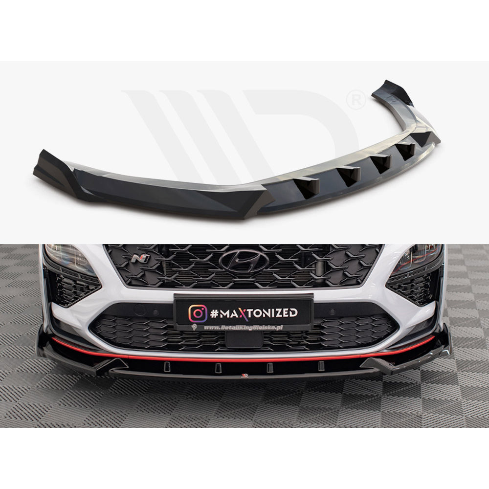 Maxton Design Street Plus Front Splitter V1 - Hyundai Kona N