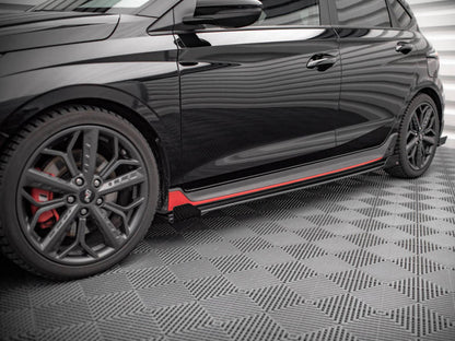 Maxton Design Street Pro Side Skirt Diffusers + Flaps - Hyundai i20N