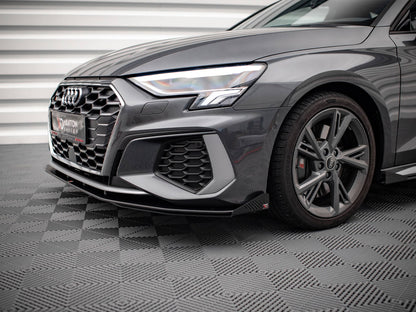 Maxton Design Street Pro Front Splitter + Flaps - Audi S3 8Y