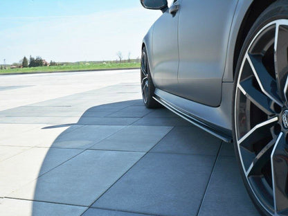 Maxton Design Street Plus Side Skirt Diffusers V1 - Audi RS7 C7