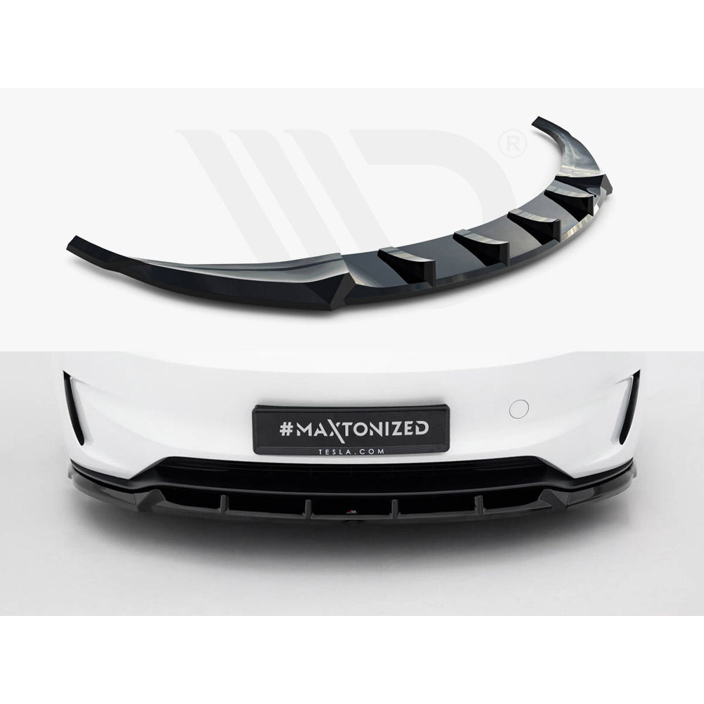 Maxton Design Street Plus Front Splitter V2 - Tesla Model 3 Performance Facelift