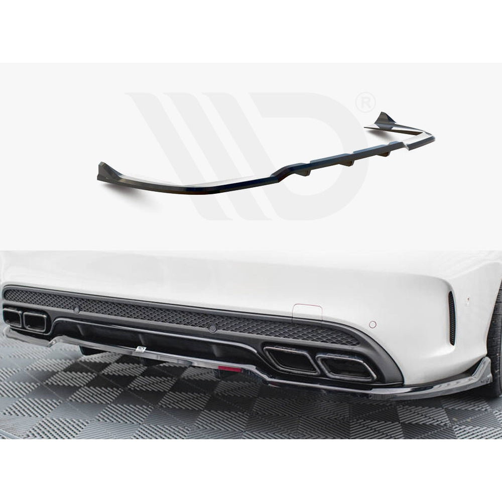 Maxton Design Street Plus Central Rear Splitter - Mercedes C63 AMG W205/S205