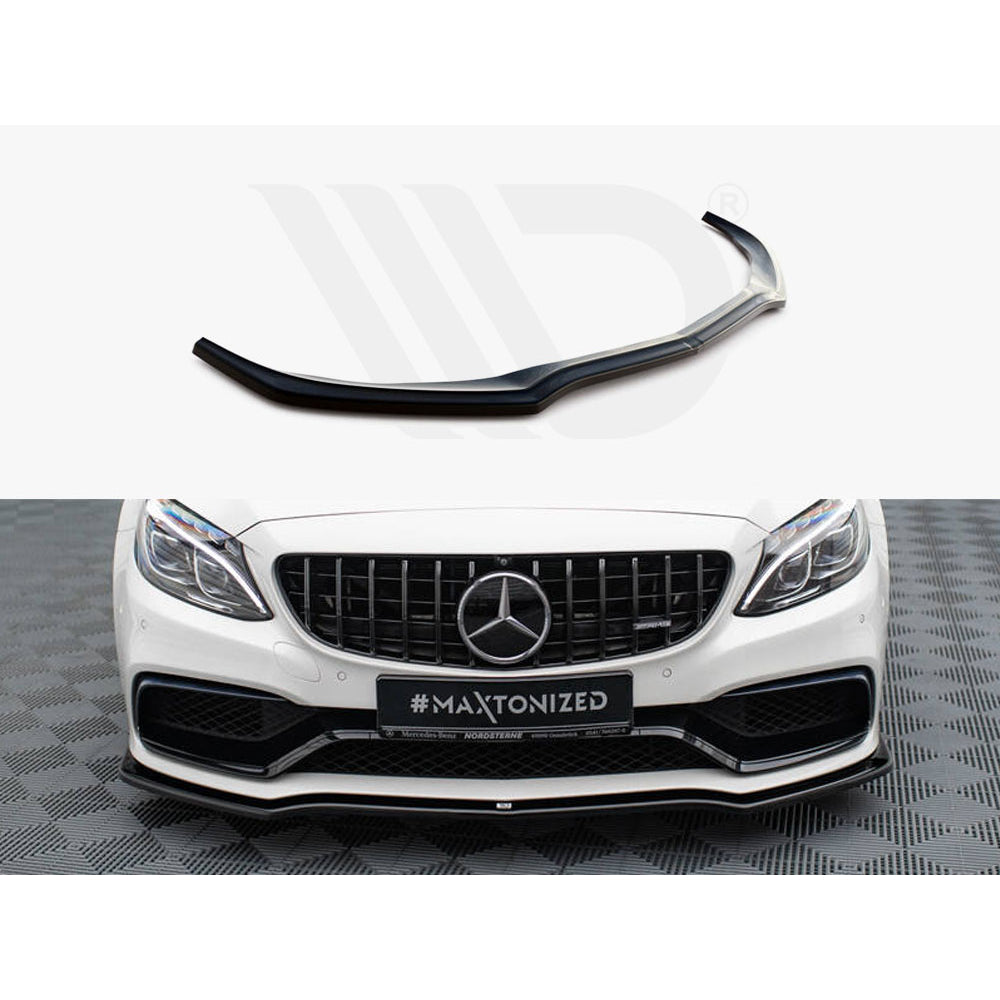 Maxton Design Street Plus Front Splitter V1 - Mercedes C63 AMG W205/S205