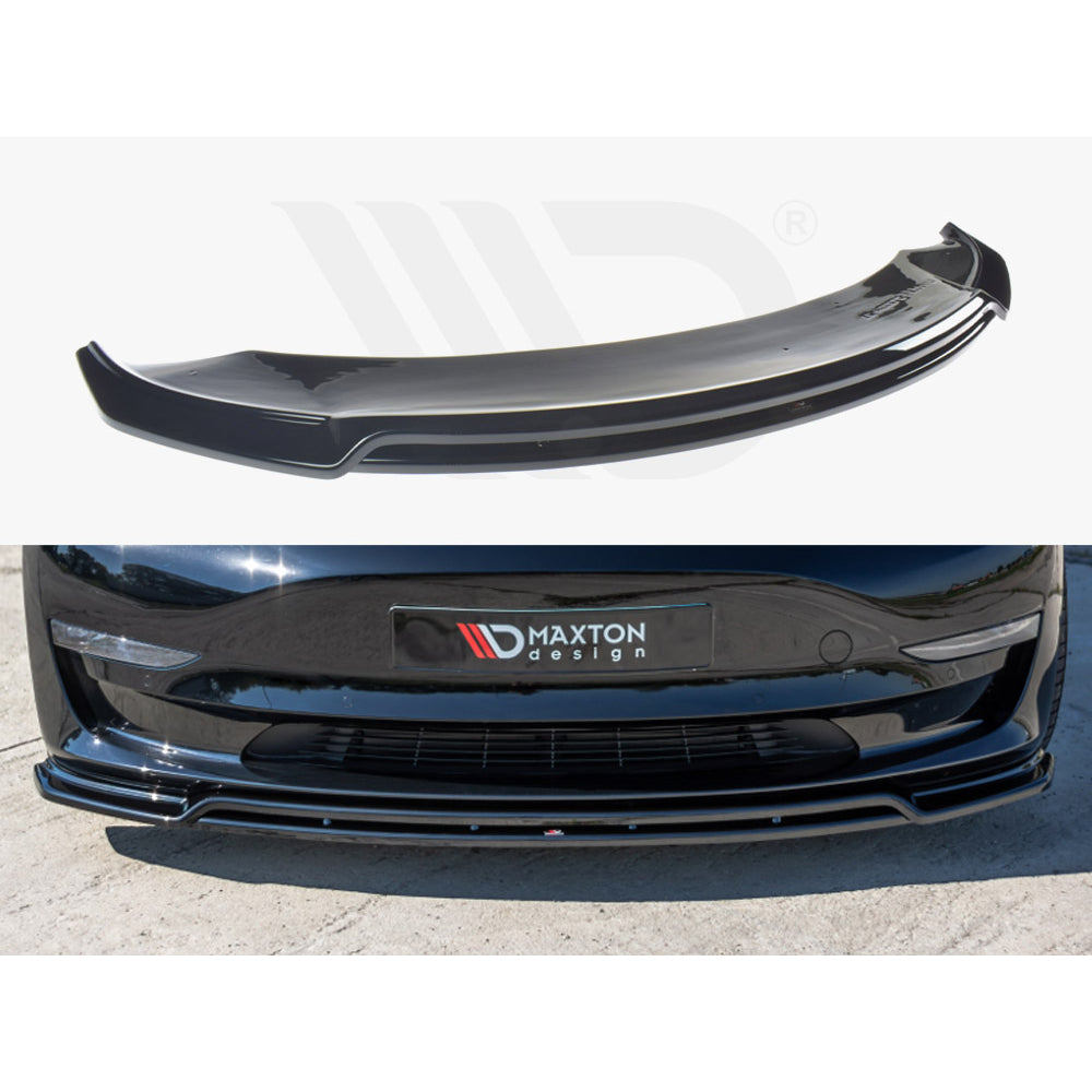 Maxton Design Street Plus Front Splitter V2 - Tesla Model 3