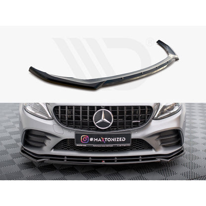 Maxton Design Street Plus Front Splitter V2 - Mercedes C43 AMG C205/W205/S205 Facelift