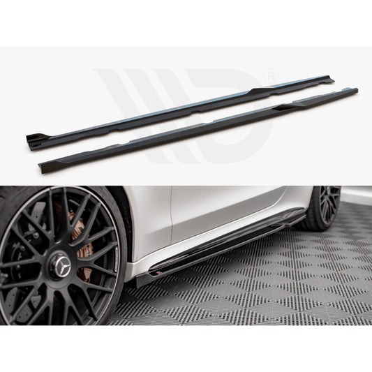 Maxton Design Street Plus Side Skirt Diffusers V2 - Mercedes C63 AMG C205 Facelift