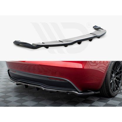 Maxton Design Street Plus Central Rear Splitter V2 - Tesla Model 3 Facelift