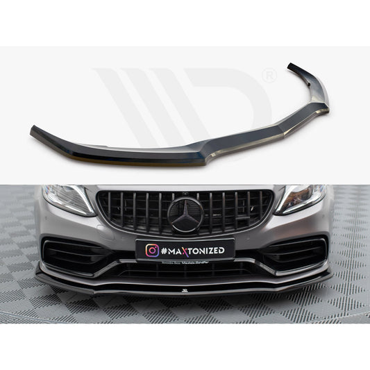 Maxton Design Street Plus Front Splitter V1 - Mercedes C63 AMG W205/S205 Facelift