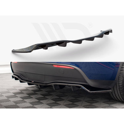 Maxton Design Street Plus Central Rear Splitter - Tesla Model Y