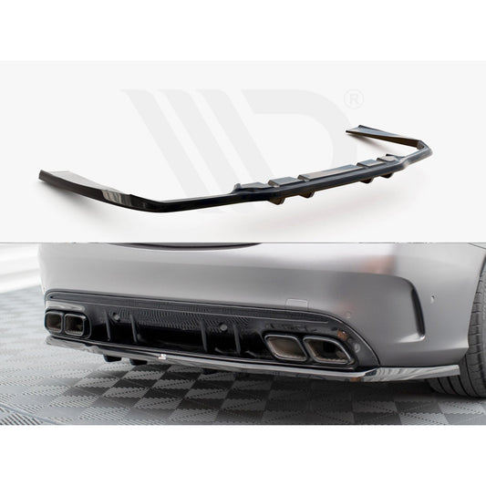 Maxton Design Street Plus Central Rear Splitter - Mercedes C63 AMG W205/S205 Facelift