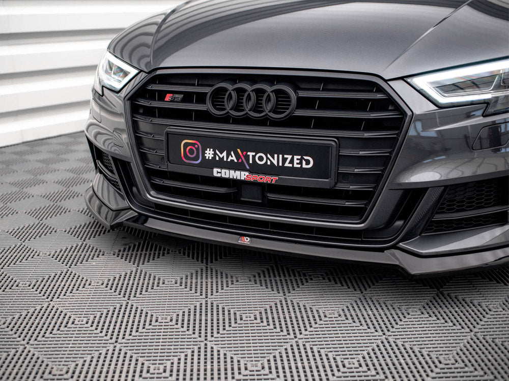 Maxton Design Street Plus Front Splitter V3 - Audi S3 8V Hatchback/Sportback Facelift