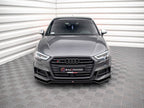 Maxton Design Street Plus Front Splitter V2 - Audi S3 8V.2 Hatchback/Sportback Facelift