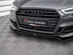 Maxton Design Street Plus Front Splitter V2 - Audi S3 8V.2 Hatchback/Sportback Facelift
