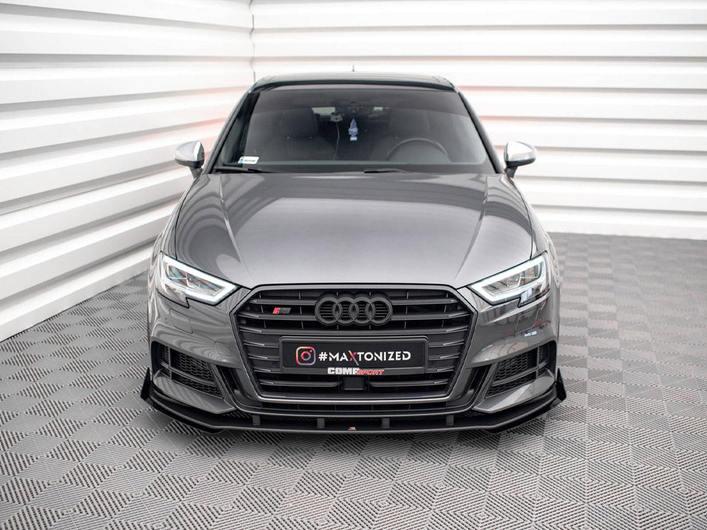 Maxton Design Street Pro Front Splitter + Flaps - Audi S3 8V.2