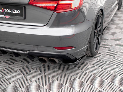 Maxton Design Street Plus Rear Side Splitters V1 - Audi S3 8V Sportback Facelift