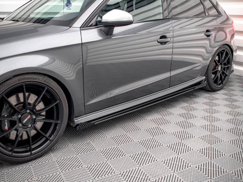 Diffuseurs et volets de jupes latérales Maxton Design Street Pro – Audi S3 8V.2 Sportback