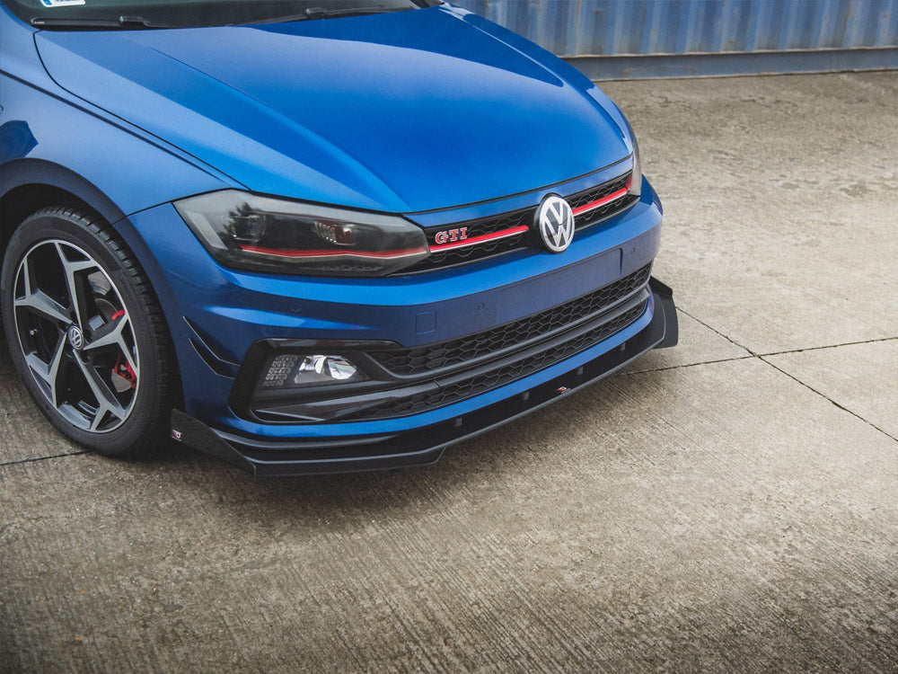 Maxton Design Street Pro Front Splitter + Flaps - VW Polo GTI Mk6 (AW)