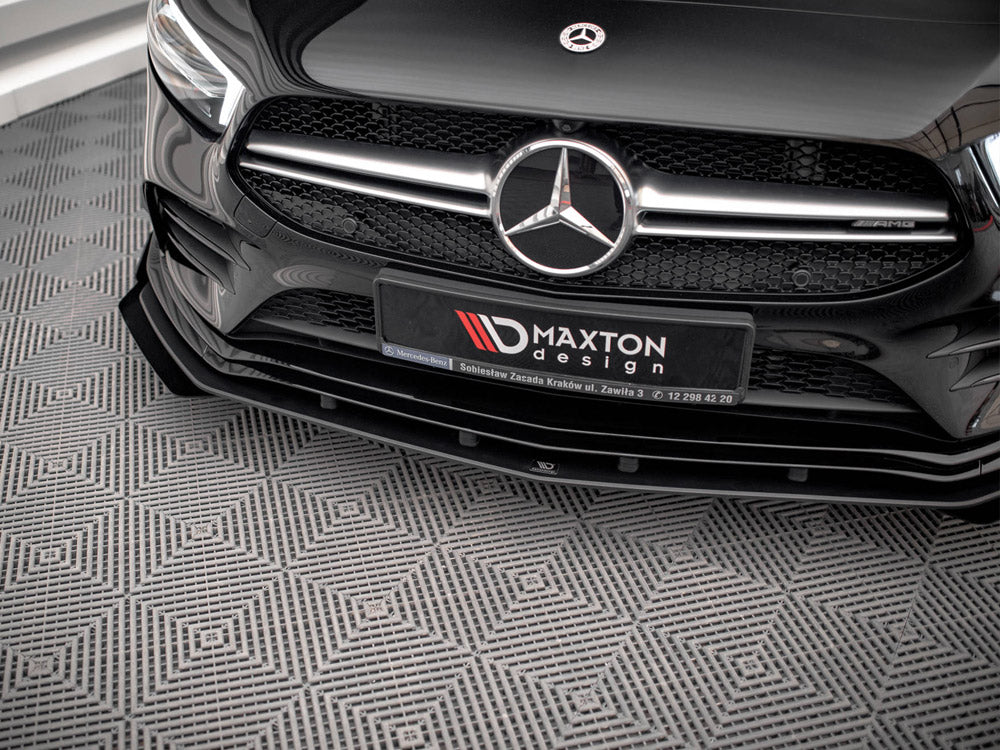 Maxton Design Street Pro Front Splitter + Flaps - Mercedes A35 AMG W177