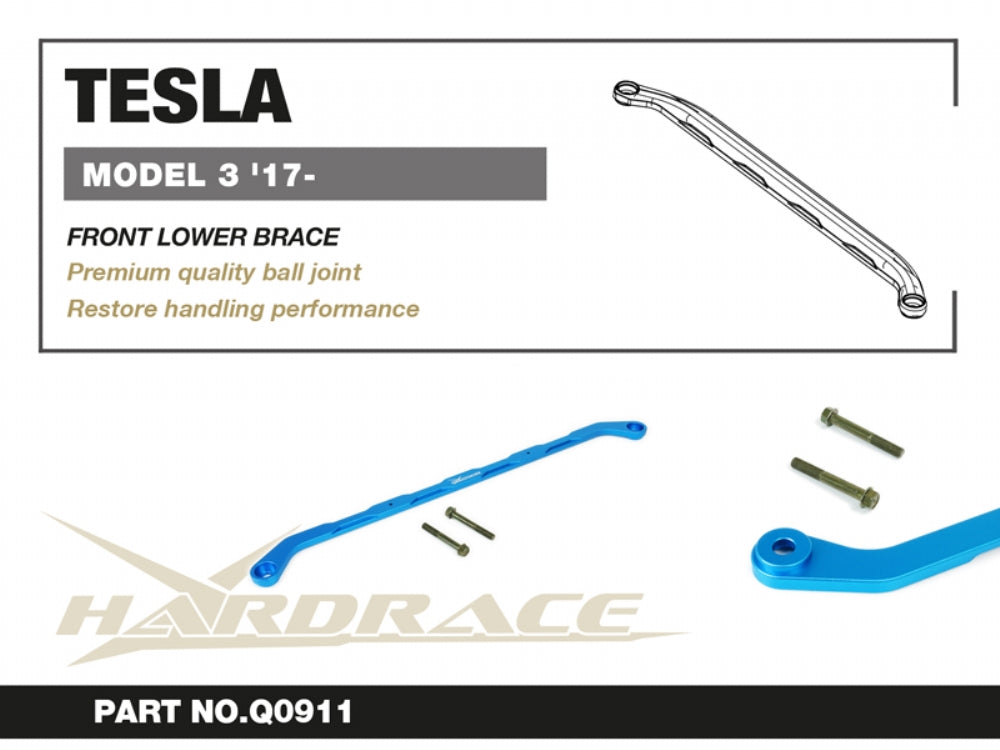 Hardrace Front Lower Brace - Tesla Model 3