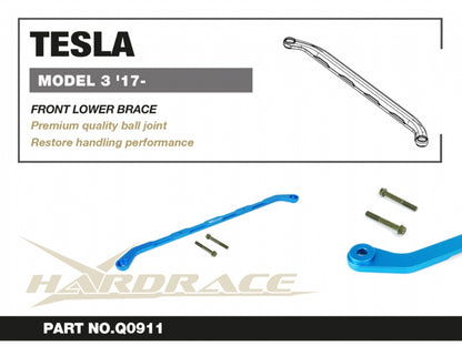 Hardrace Front Lower Brace - Tesla Model 3