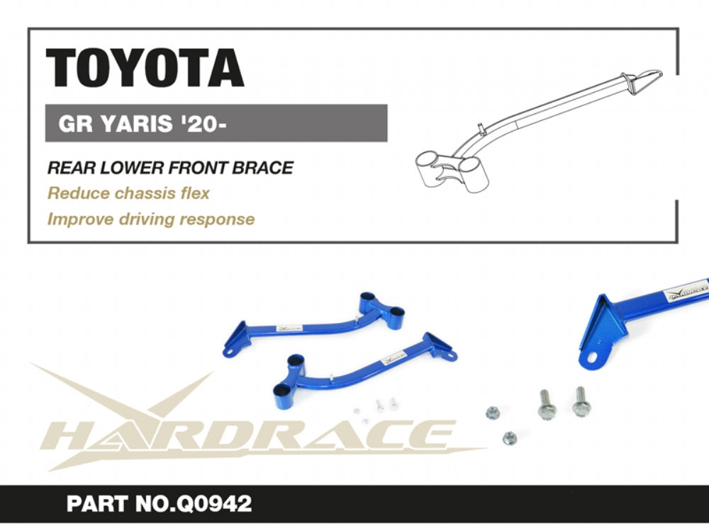 Hardrace Rear Lower Front Brace - Toyota GR Yaris