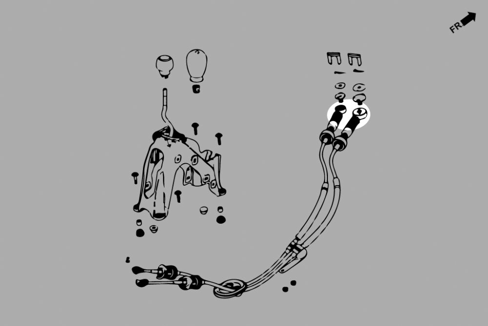 Casquillo de cable de conexión de engranaje Hardrace - Honda FK2, FK8 y FL5 Tipo R