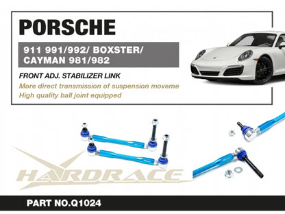 Hardrace Front Adjustable Stabiliser Link - Porsche 911 Carrera S/GTS 991/992