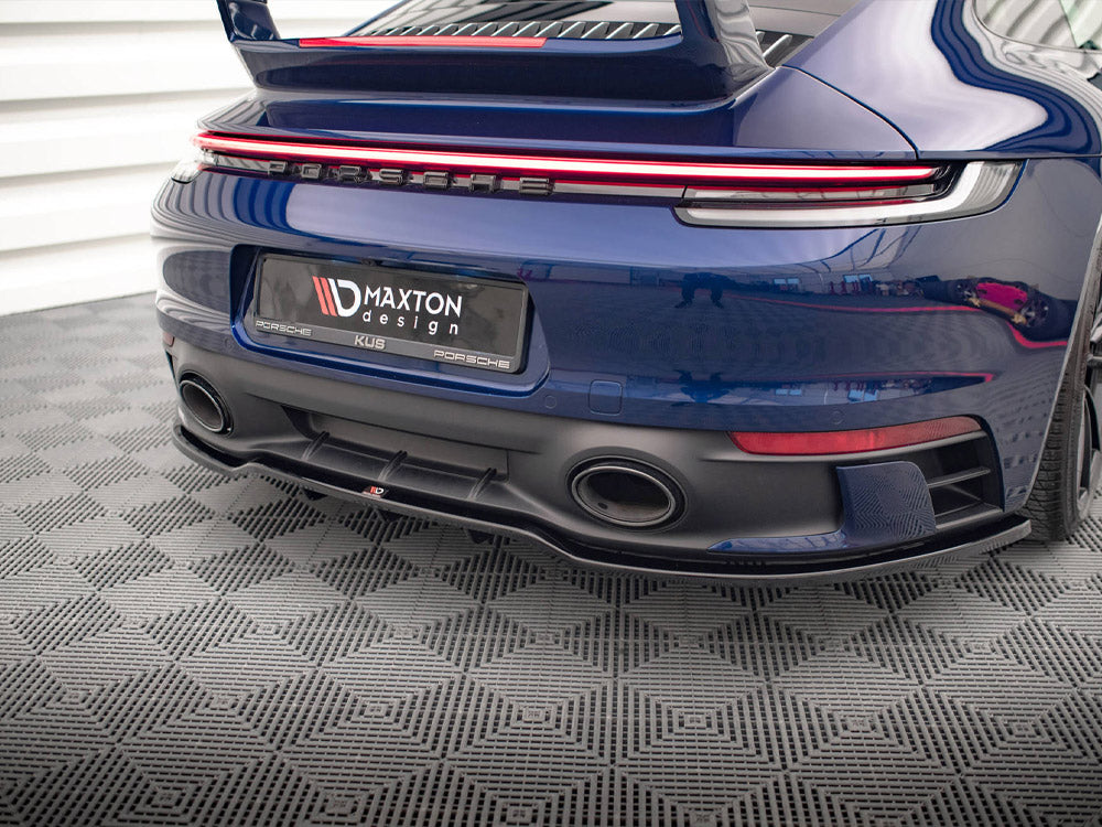 Maxton Design Street Plus Central Rear Splitter V1 - Porsche 911 Carrera S Aero/GTS 992.1