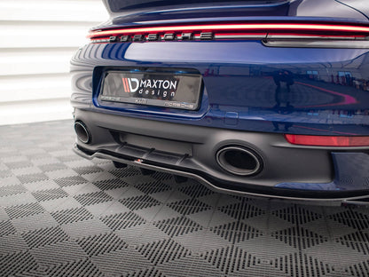 Maxton Design Street Plus Central Rear Splitter V2 - Porsche 911 Carrera S Aero/GTS 992.1