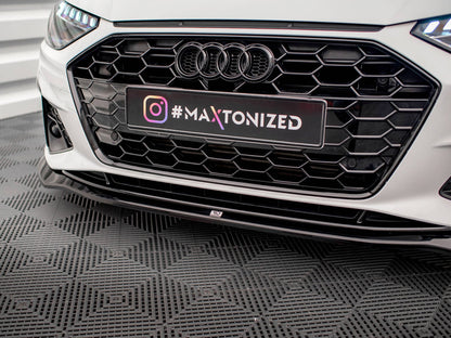 Maxton Design Street Plus Front Splitter V2 - Audi S4 B9 Facelift