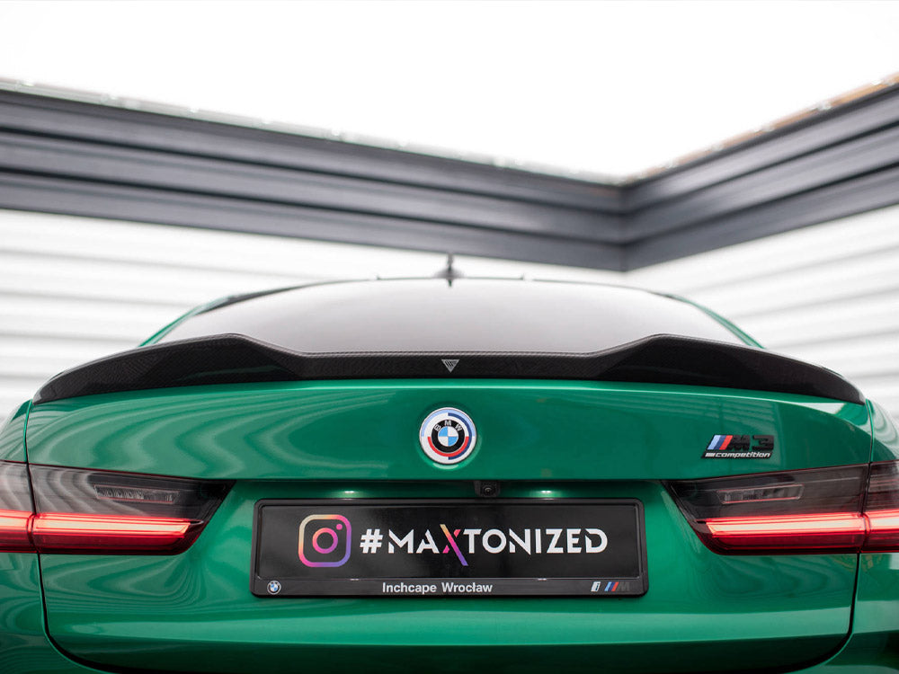 Maxton Design Carbon Fibre Spoiler Cap - BMW M3 G80
