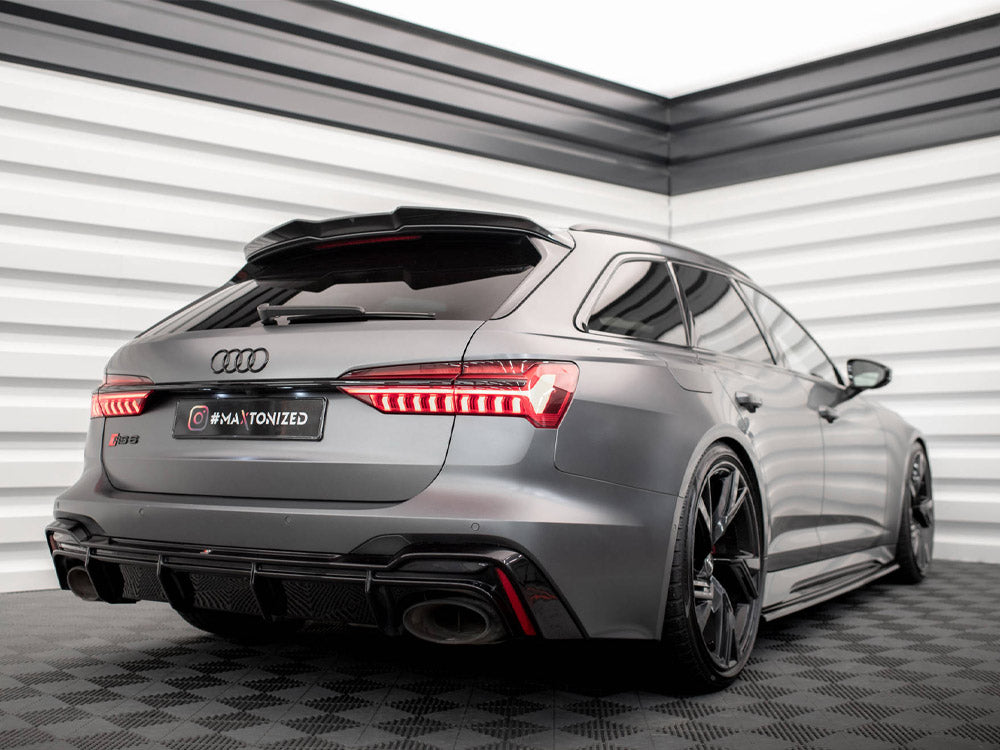 Maxton Design Carbon Fibre Spoiler Cap - Audi RS6 C8