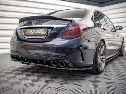 Maxton Design Street Plus Central Rear Splitter - Mercedes C43 AMG W205/S205 Facelift