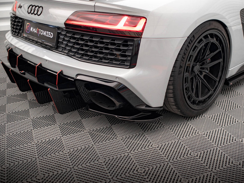 Maxton Design Street Plus Rear Side Splitters - Audi R8 Gen 2 Facelift