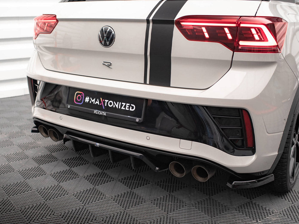 Maxton Design Street Plus Central Rear Splitter - VW T-Roc R Facelift