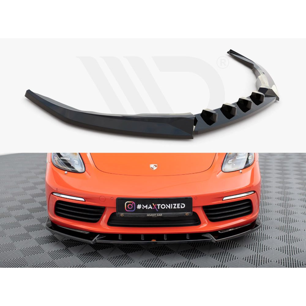 Divisor delantero Maxton Design Street Plus V1 - Porsche Boxster/Cayman S 718
