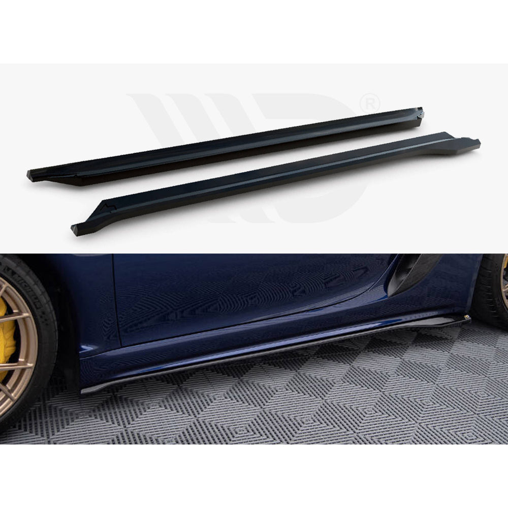 Maxton Design Street Plus Side Skirt Diffusers - Porsche Cayman GT4RS 718