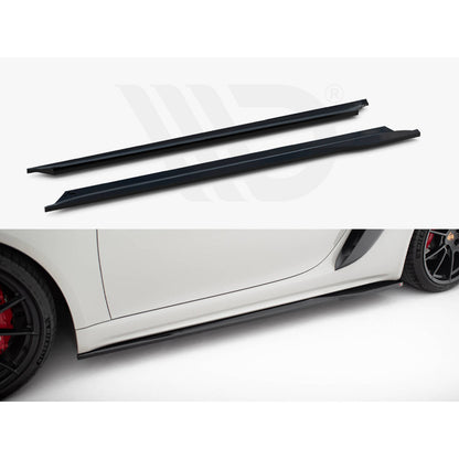 Maxton Design Street Plus Side Skirt Diffusers - Porsche Boxster/Cayman GTS 718