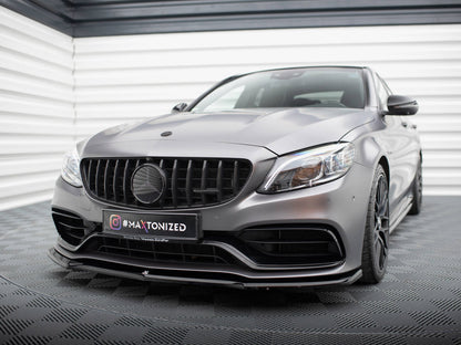 Maxton Design Street Plus Front Splitter V1 - Mercedes C63 AMG W205/S205 Facelift