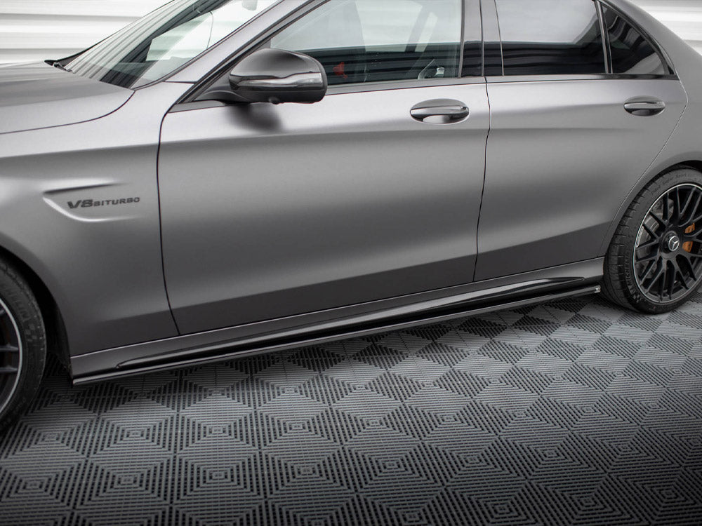 Maxton Design Street Plus Side Skirt Diffusers - Mercedes C63 AMG W205/S205 Facelift