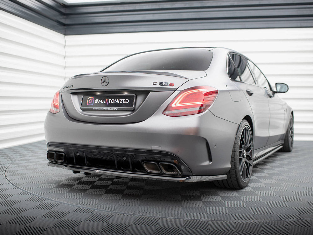 Divisor trasero central Maxton Design Street Plus - Mercedes C63 AMG W205/S205 Facelift