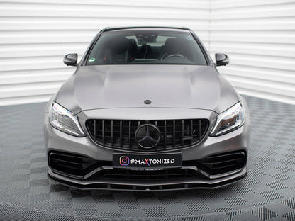 Maxton Design Street Pro Front Splitter - Mercedes C63 AMG W205/S205 Facelift