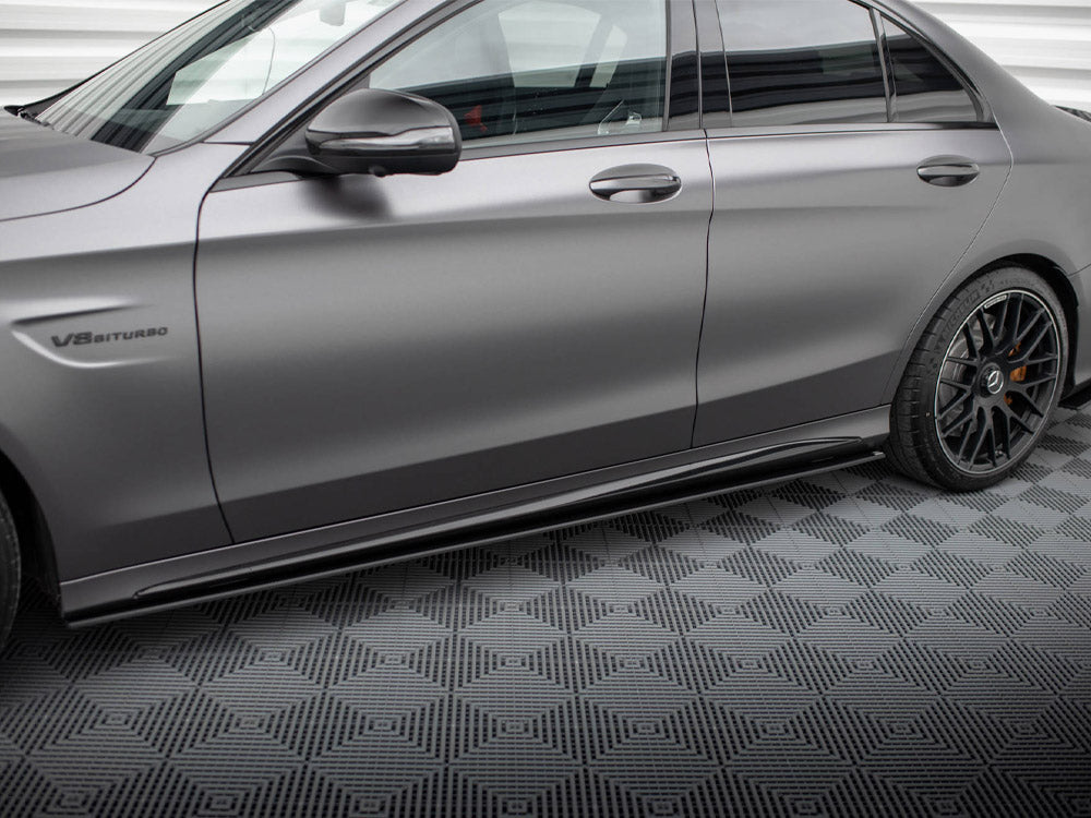 Maxton Design Street Pro Side Skirt Diffusers - Mercedes C63 AMG W205/S205 Facelift