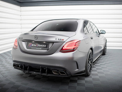 Maxton Design Street Pro Rear Side Splitters - Mercedes C63 AMG W205/S205 Facelift