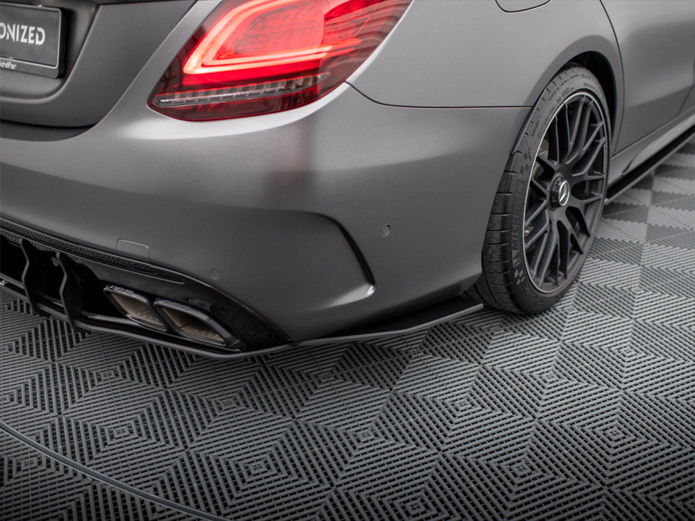 Maxton Design Street Pro Rear Side Splitters - Mercedes C63 AMG W205/S205 Facelift