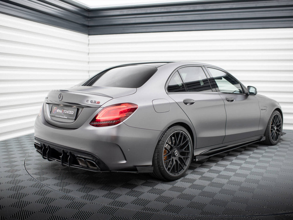 Divisores laterales traseros y aletas Maxton Design Street Pro - Mercedes C63 AMG W205/S205 Facelift