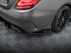 Maxton Design Street Pro Rear Side Splitters + Flaps - Mercedes C63 AMG W205/S205 Facelift