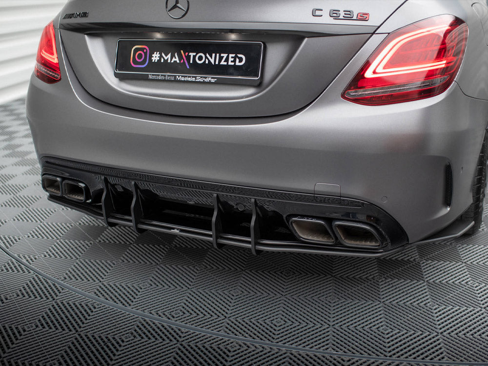 Maxton Design Street Pro Rear Diffuser - Mercedes C63 AMG W205/S205 Facelift
