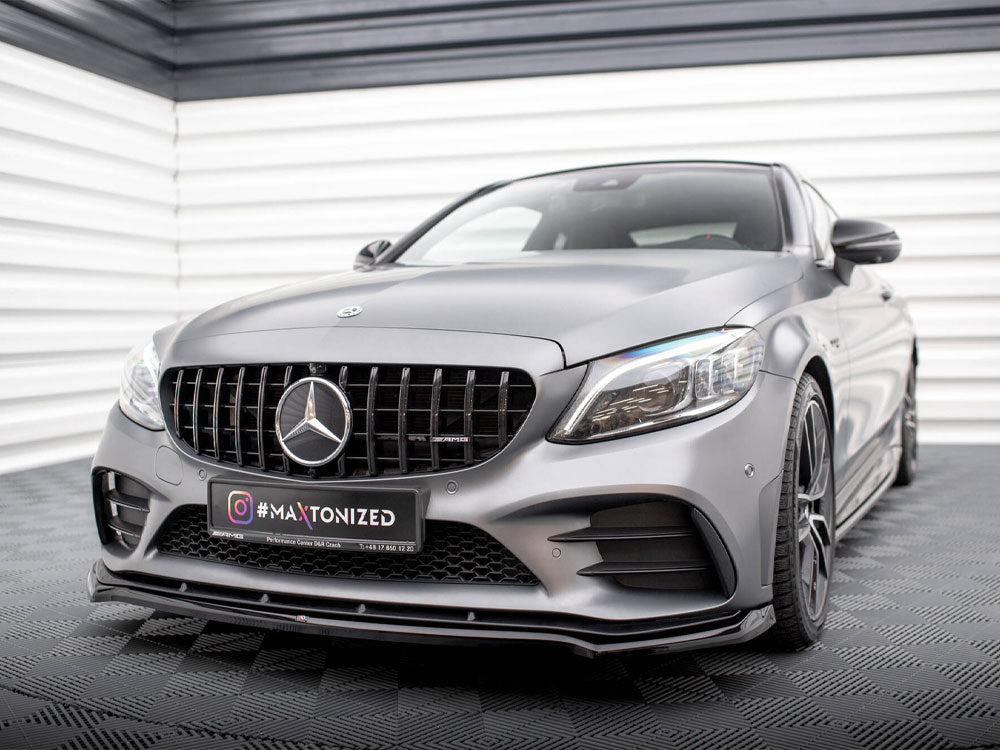 Maxton Design Street Plus Front Splitter V1 - Mercedes C43 AMG C205/W205/S205 Facelift