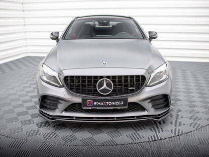 Maxton Design Street Plus Front Splitter V1 - Mercedes C43 AMG C205/W205/S205 Facelift